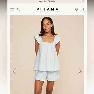 Piyama Nicolette sleep set in baby blue NEVER WORN